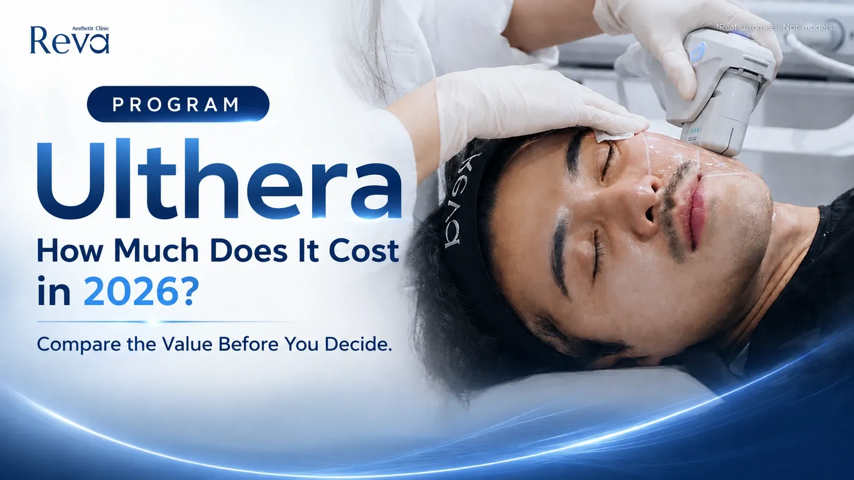 Ulthera Program price in 2026 with a real patient receiving an Ulthera treatment at Reva Clinic