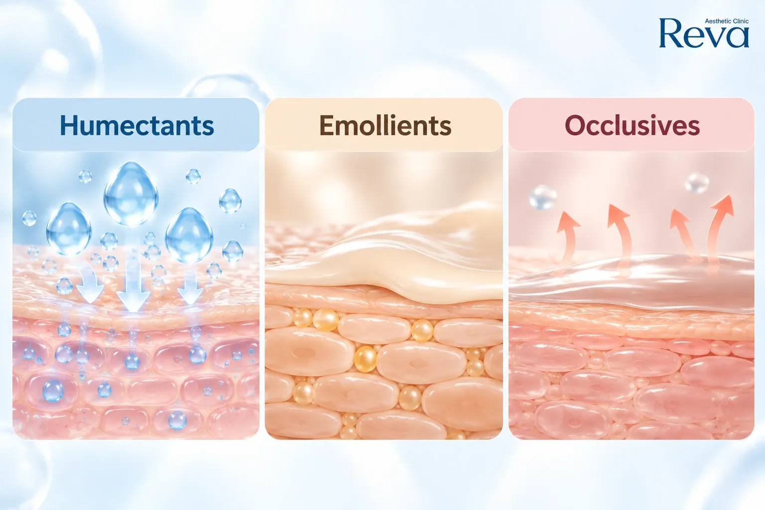 ็ีHumectants Emollients Occlusive
