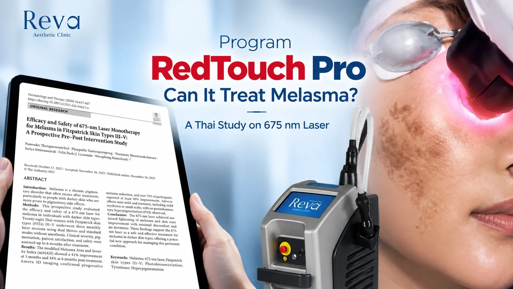 RedTouch Pro can treat Melasma